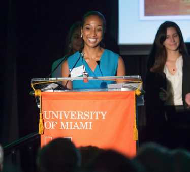 University of Miami student Victoria Humphrey discusses how donor support has enabled her to graduate from UM and pursue her dreams of becoming a doctor.