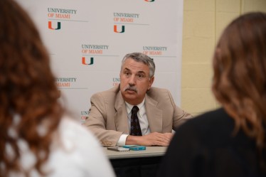 Prior to his New Student Convocation address, Friedman answered questioned posed by student media.