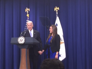 UM's is recognized by Vice President Joe Biden.